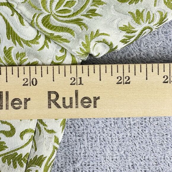 Escada Couture Silver Jacquard Skirt Suit Women’s Size 42 Green White Germany - Picture 12 of 16